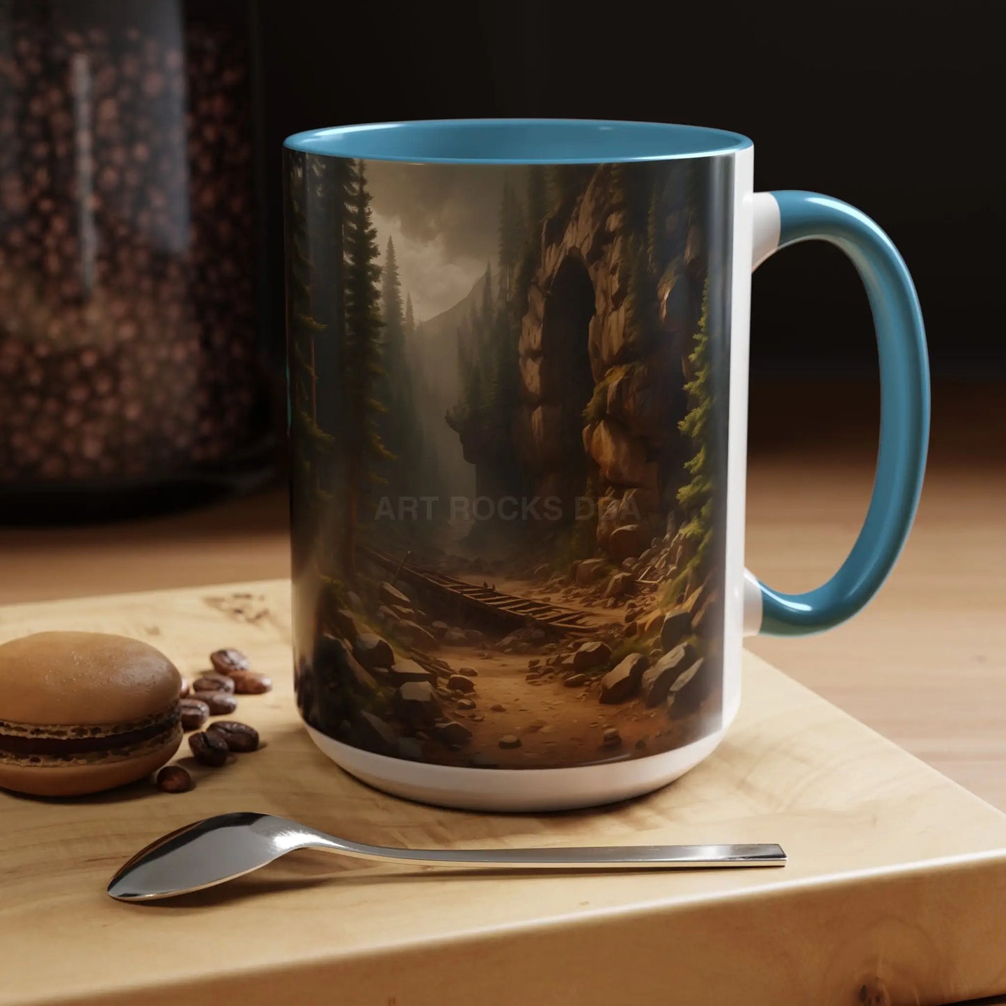 Scenic Forest Canyon Coffee Mug — Nature Landscape Accent Mug (11/15oz) - Mug