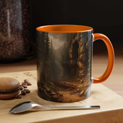 Scenic Forest Canyon Coffee Mug — Nature Landscape Accent Mug (11/15oz) - Mug