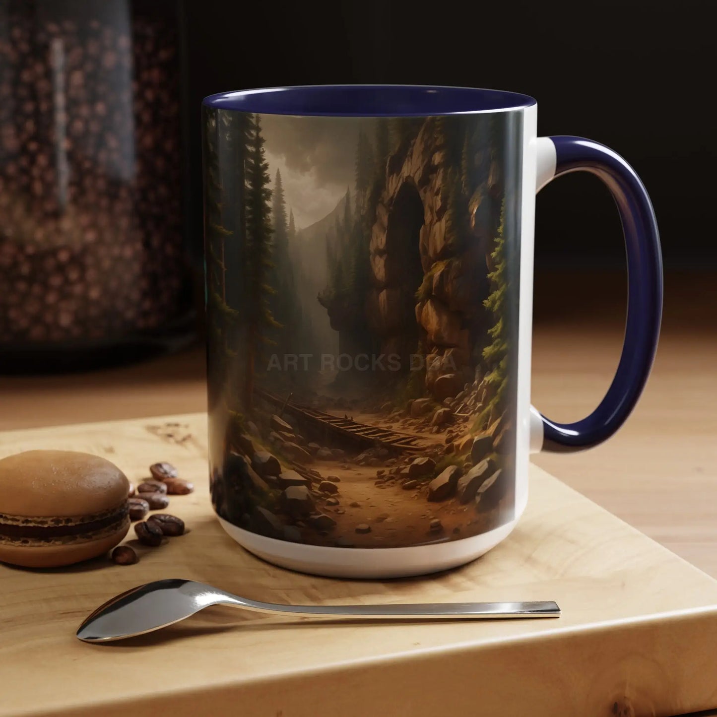 Scenic Forest Canyon Coffee Mug — Nature Landscape Accent Mug (11/15oz) - Mug
