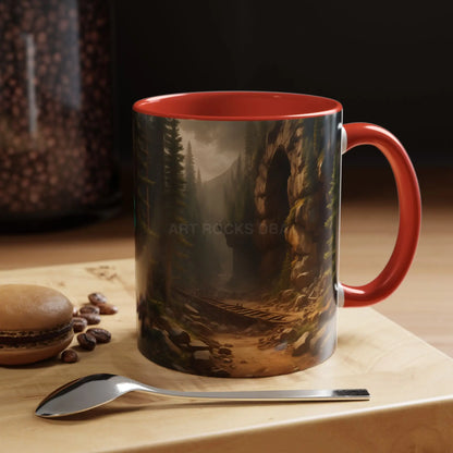 Scenic Forest Canyon Coffee Mug — Nature Landscape Accent Mug (11/15oz) - Mug