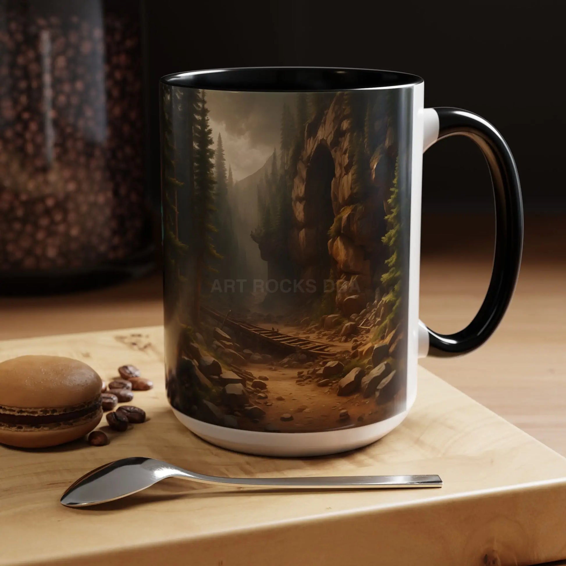 Scenic Forest Canyon Coffee Mug — Nature Landscape Accent Mug (11/15oz) - Mug