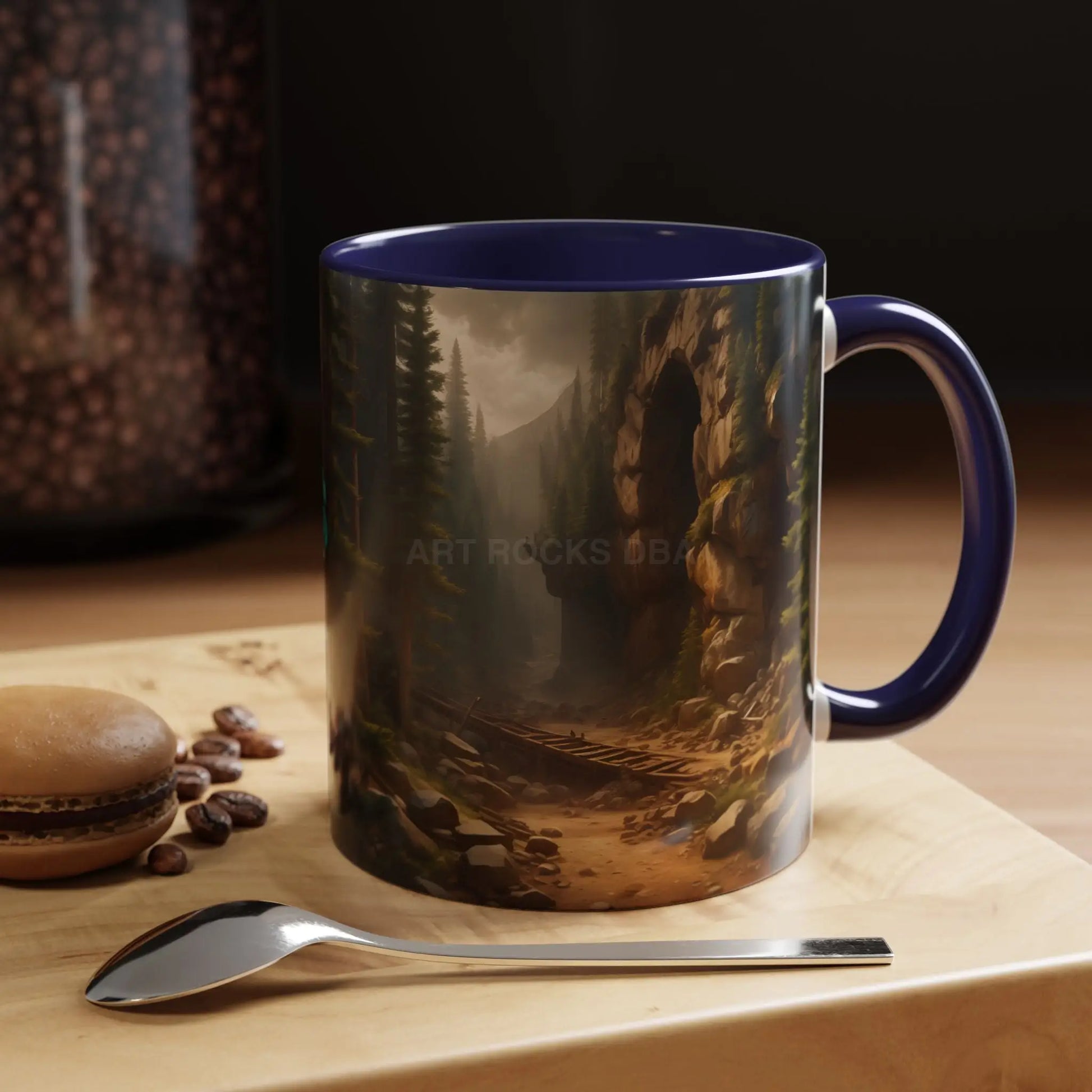 Scenic Forest Canyon Coffee Mug — Nature Landscape Accent Mug (11/15oz) - Mug