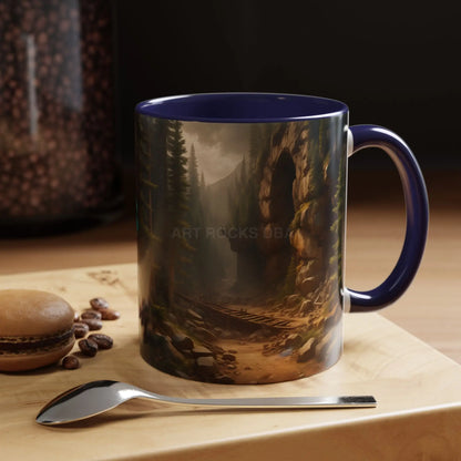 Scenic Forest Canyon Coffee Mug — Nature Landscape Accent Mug (11/15oz) - Mug