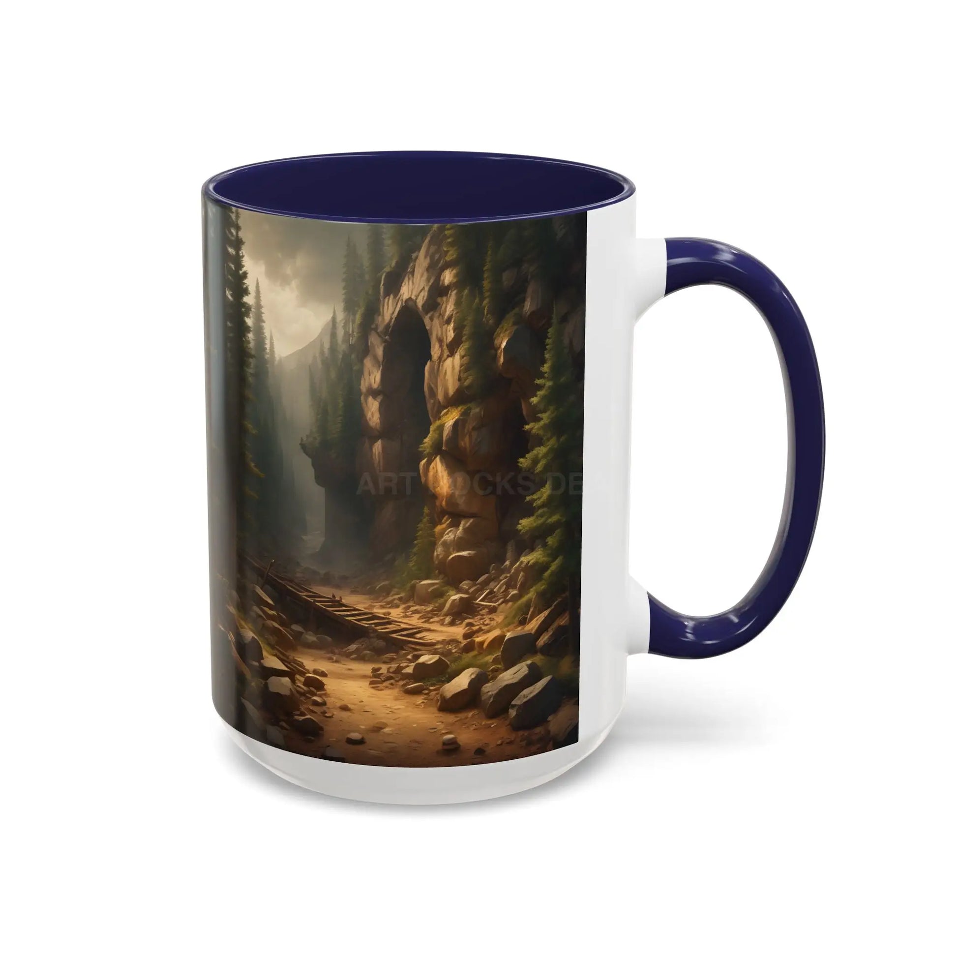 Scenic Forest Canyon Coffee Mug — Nature Landscape Accent Mug (11/15oz) - Mug