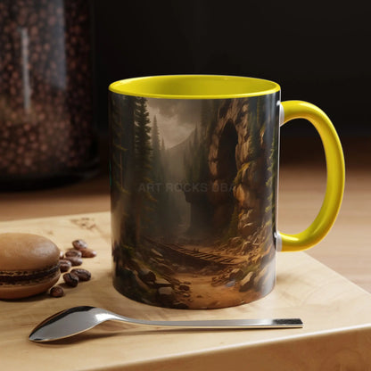 Scenic Forest Canyon Coffee Mug — Nature Landscape Accent Mug (11/15oz) - Mug