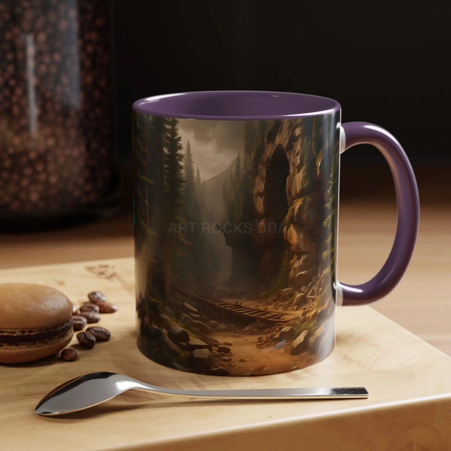 Scenic Forest Canyon Coffee Mug — Nature Landscape Accent Mug (11/15oz) - Mug