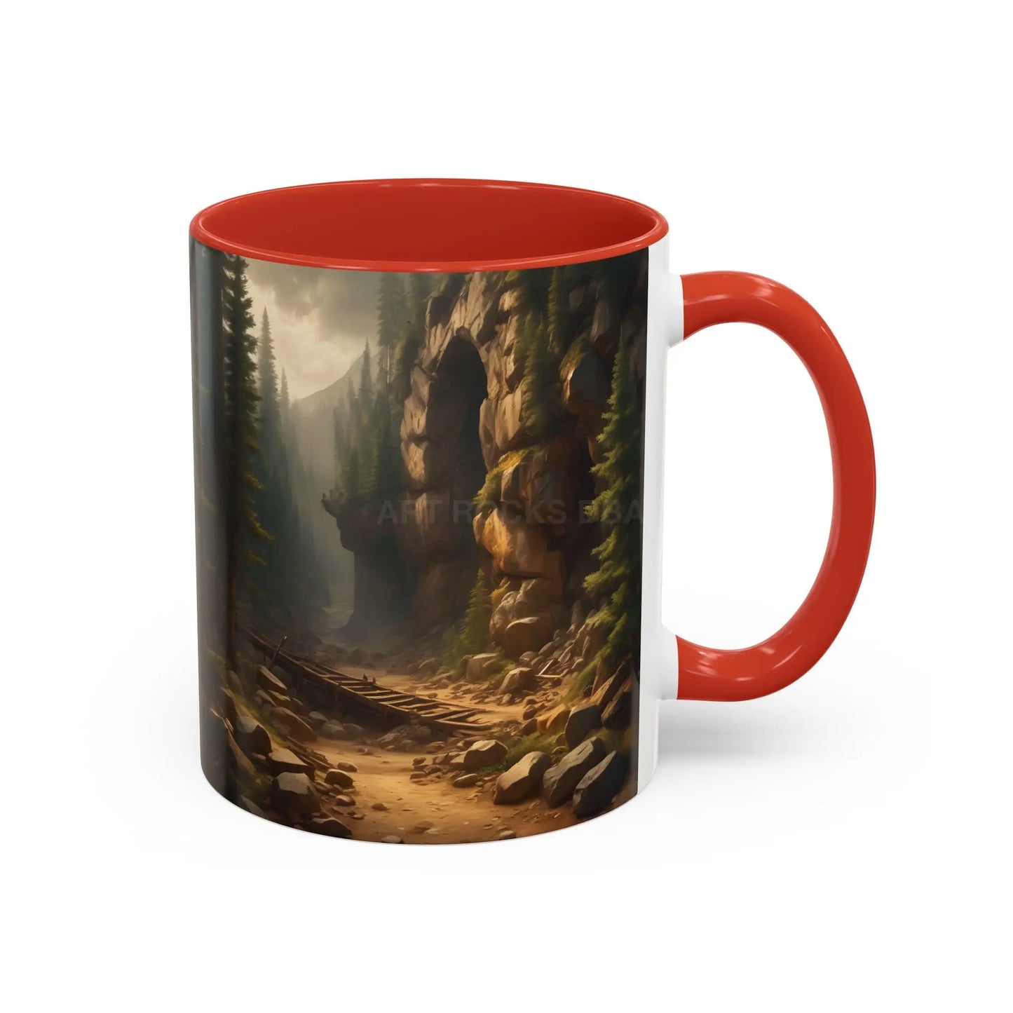 Scenic Forest Canyon Coffee Mug — Nature Landscape Accent Mug (11/15oz) - Mug
