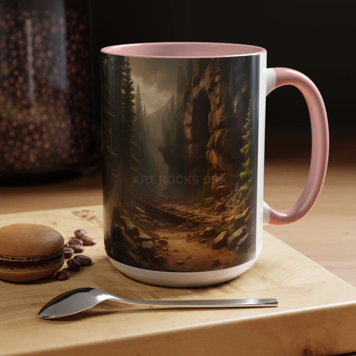 Scenic Forest Canyon Coffee Mug — Nature Landscape Accent Mug (11/15oz) - Mug