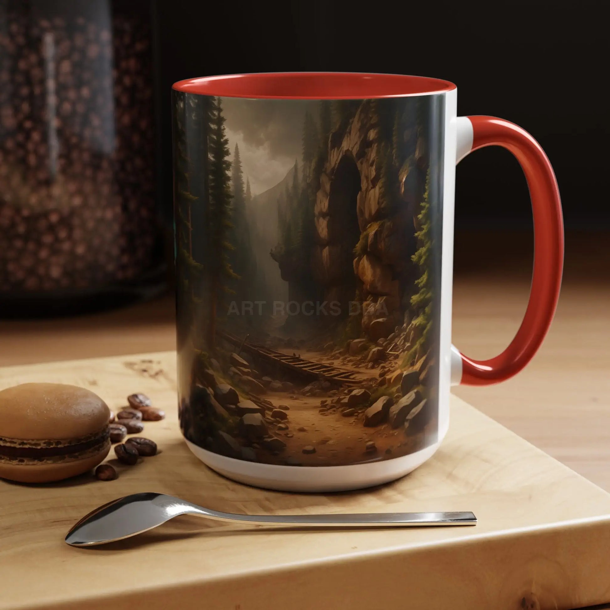 Scenic Forest Canyon Coffee Mug — Nature Landscape Accent Mug (11/15oz) - Mug