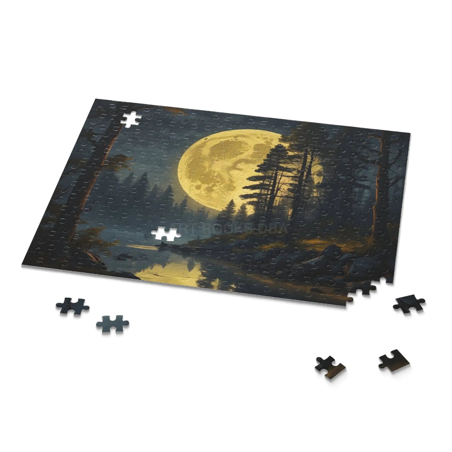 Scenic Full Moon Night Jigsaw- (120/252/500 pcs) - Puzzle