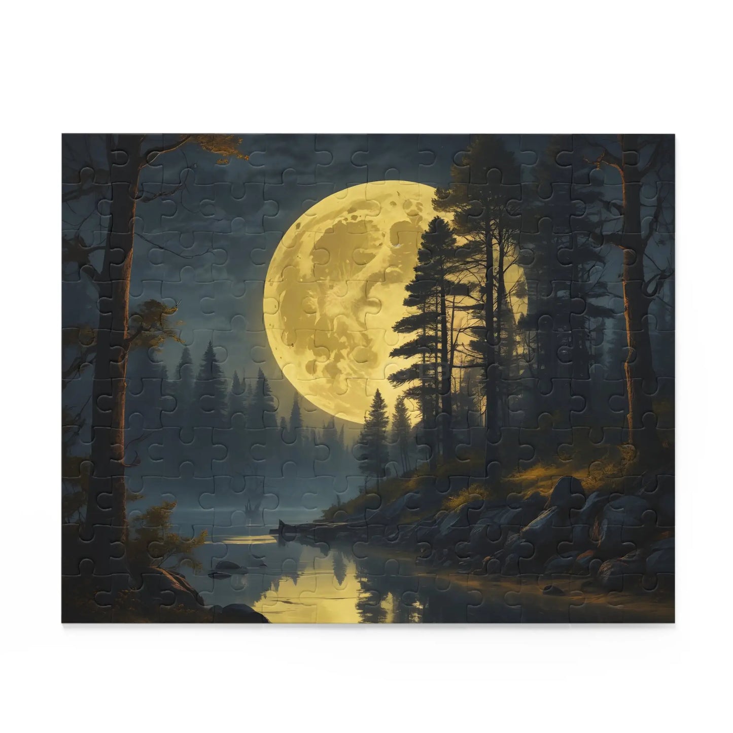 Scenic Full Moon Night Jigsaw- (120/252/500 pcs) - Puzzle