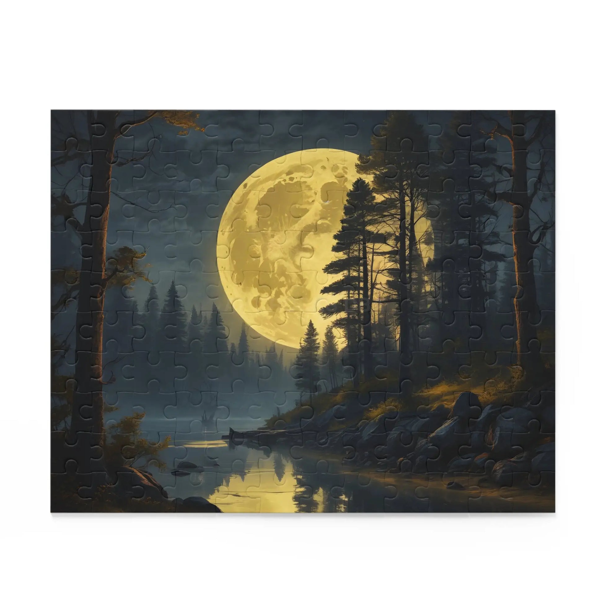 Scenic Full Moon Night Jigsaw- (120/252/500 pcs) - Puzzle