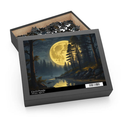 Scenic Full Moon Night Jigsaw- (120/252/500 pcs) - Puzzle