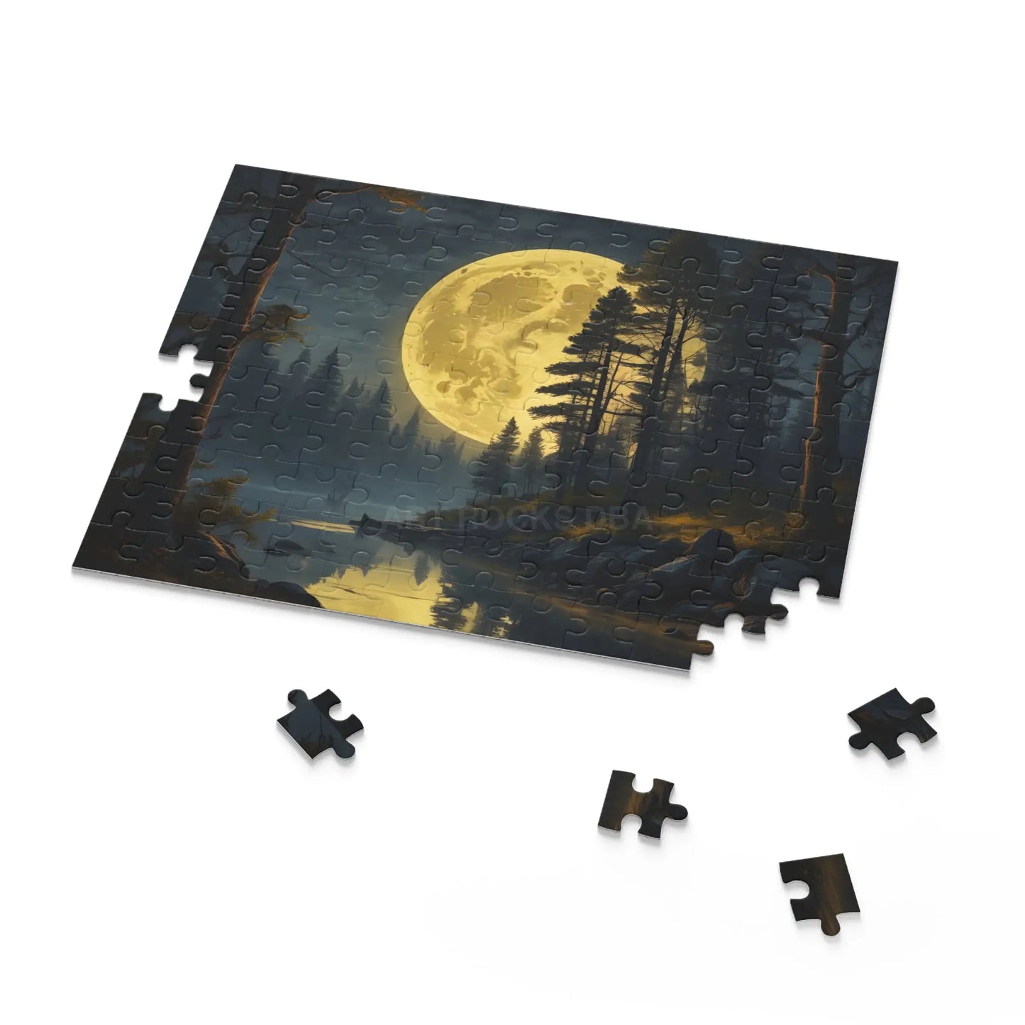 Scenic Full Moon Night Jigsaw- (120/252/500 pcs) - Puzzle