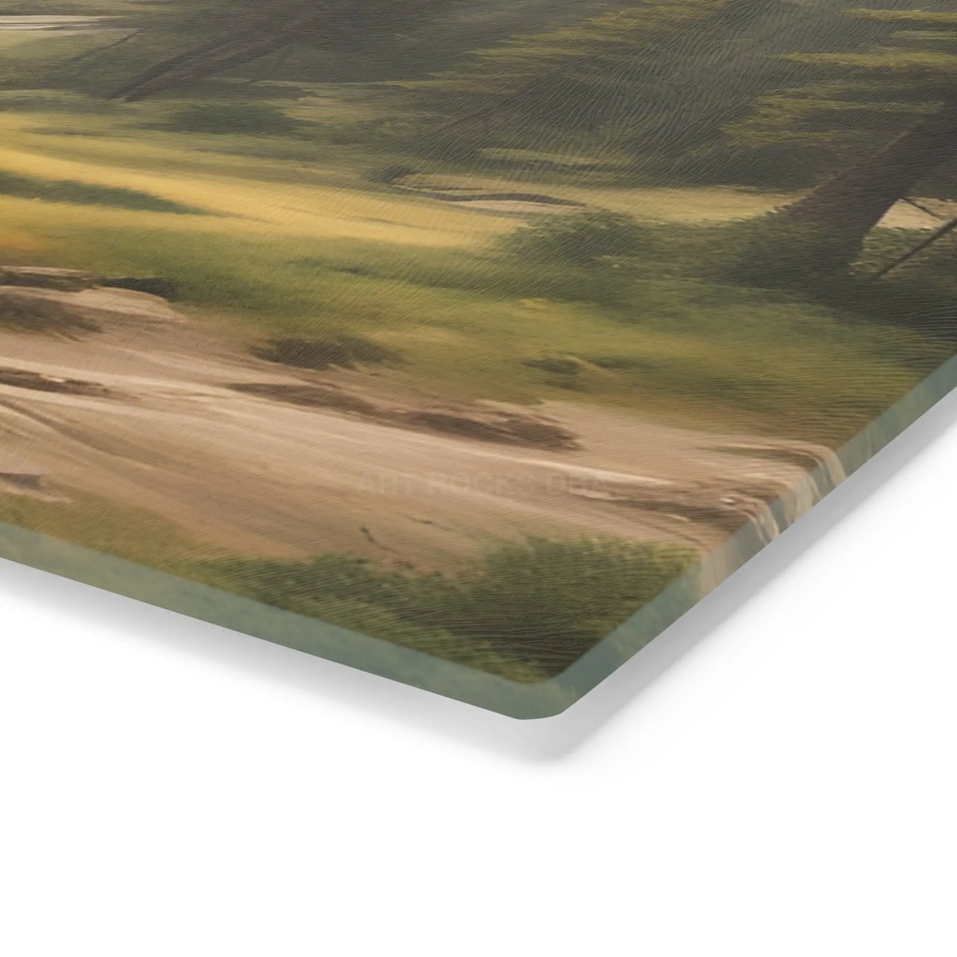 Scenic Mountain Valley Cutting Board – Pine River Landscape Kitchen Board - Home Decor