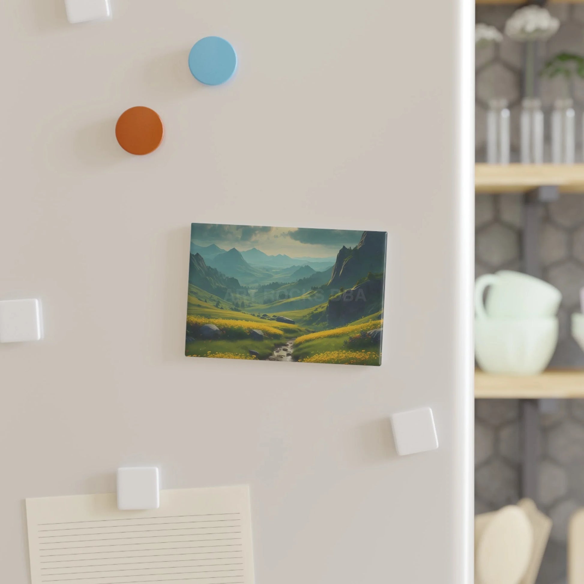 Scenic Nature Button Magnets Vibrant Landscape Art Perfect for Home Decor Gifts for Nature Lovers Refrigerator Magnet