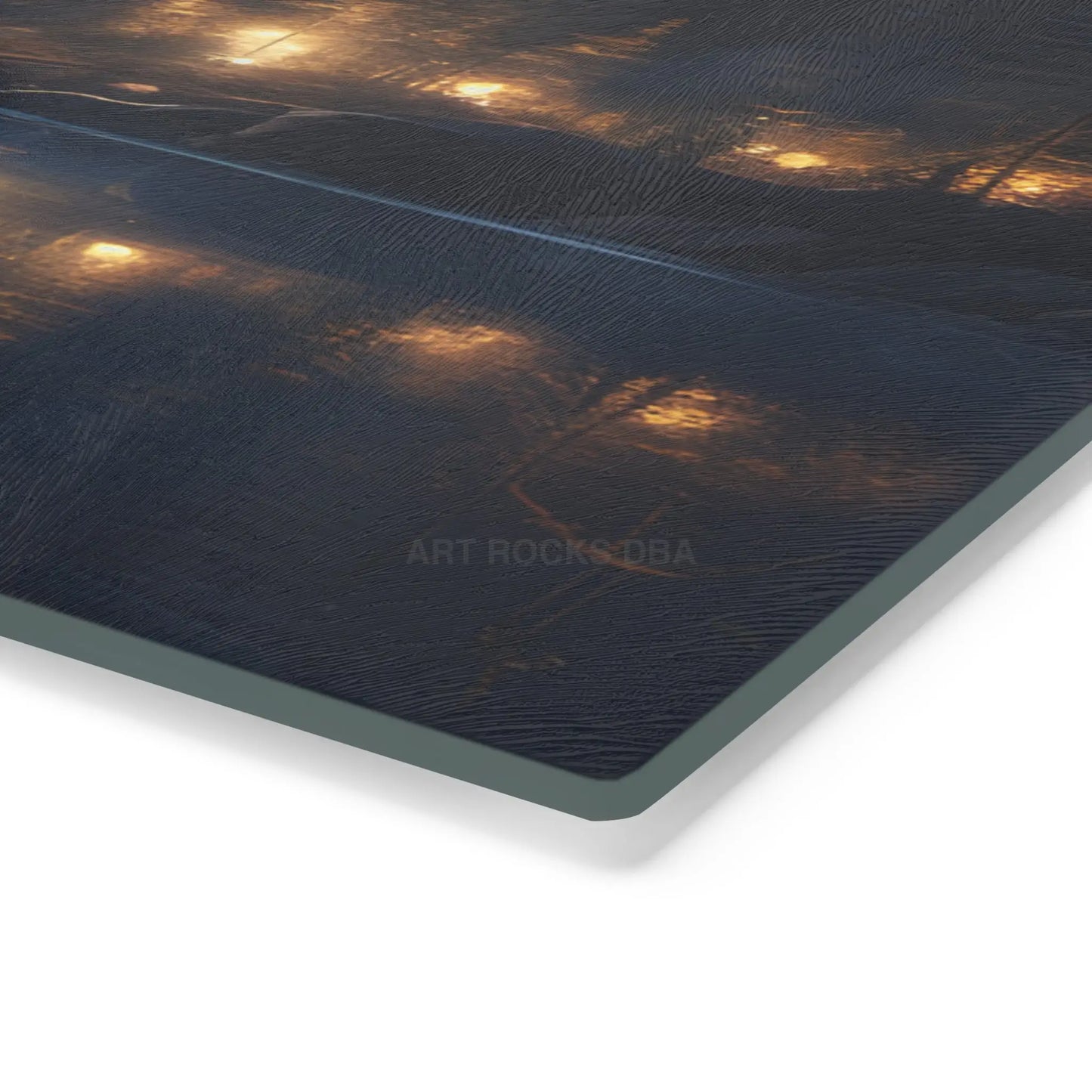 Scenic Night Lake Cutting Board – Starry Mountain Landscape Kitchen Decor - Home Decor