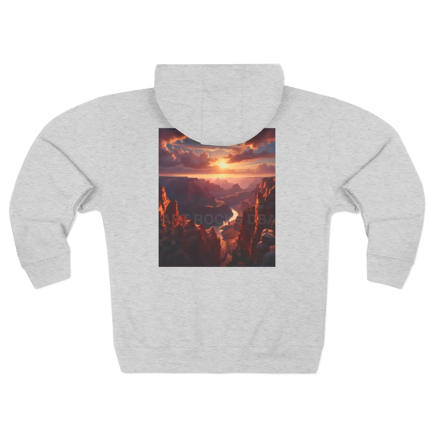 Scenic Sunset Canyon Zip-Up Sweatshirt - XS / Heather Grey - Hoodie