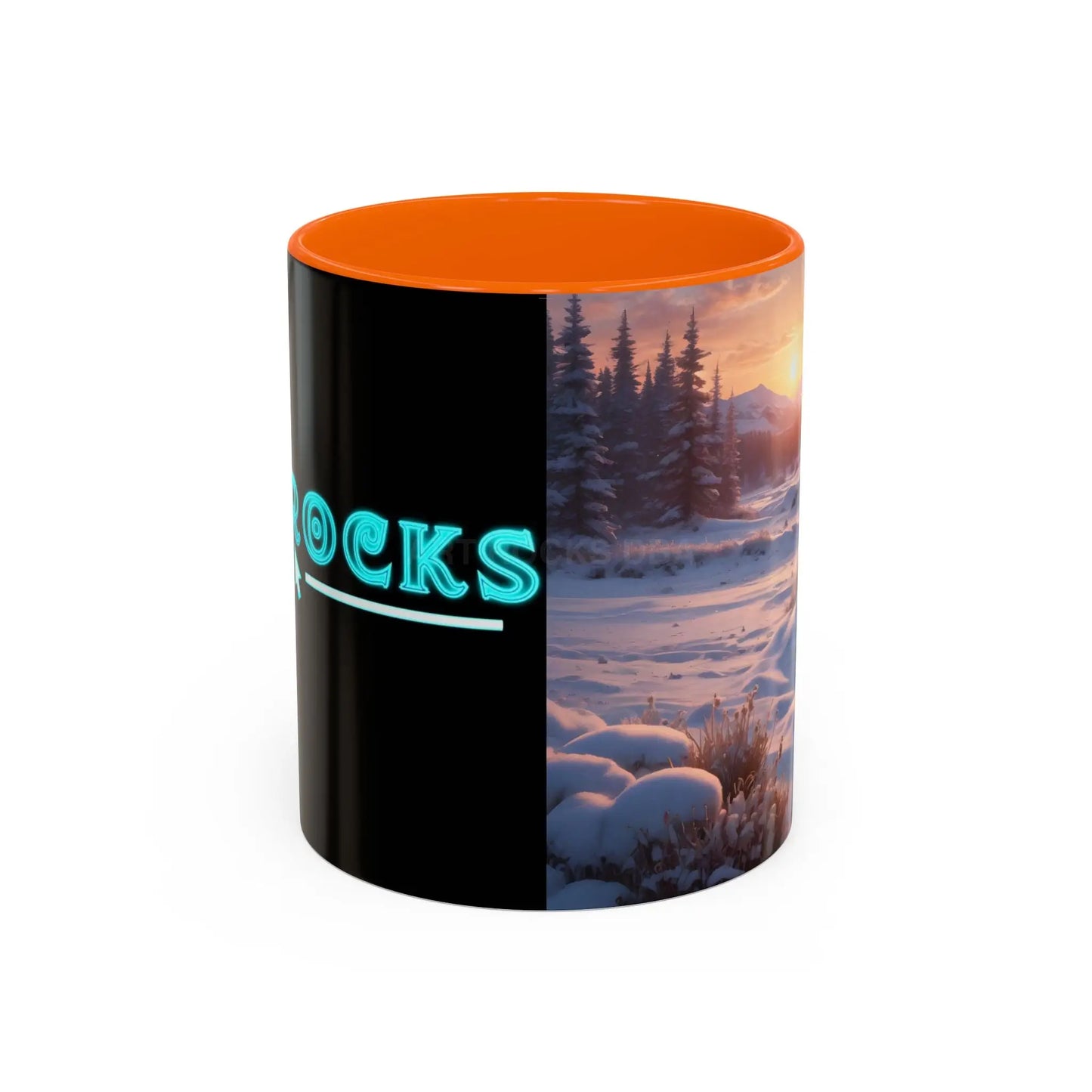Scenic Winter Sunrise Coffee Mug - 11oz / Orange - Mug