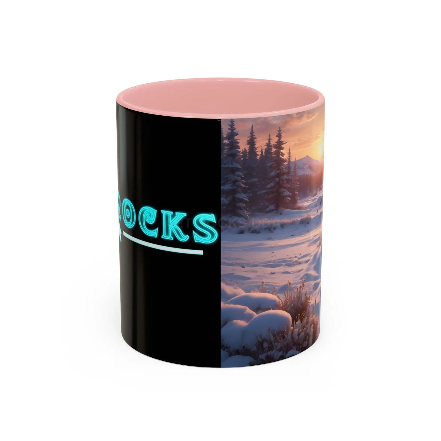 Scenic Winter Sunrise Coffee Mug - 11oz / Pink - Mug