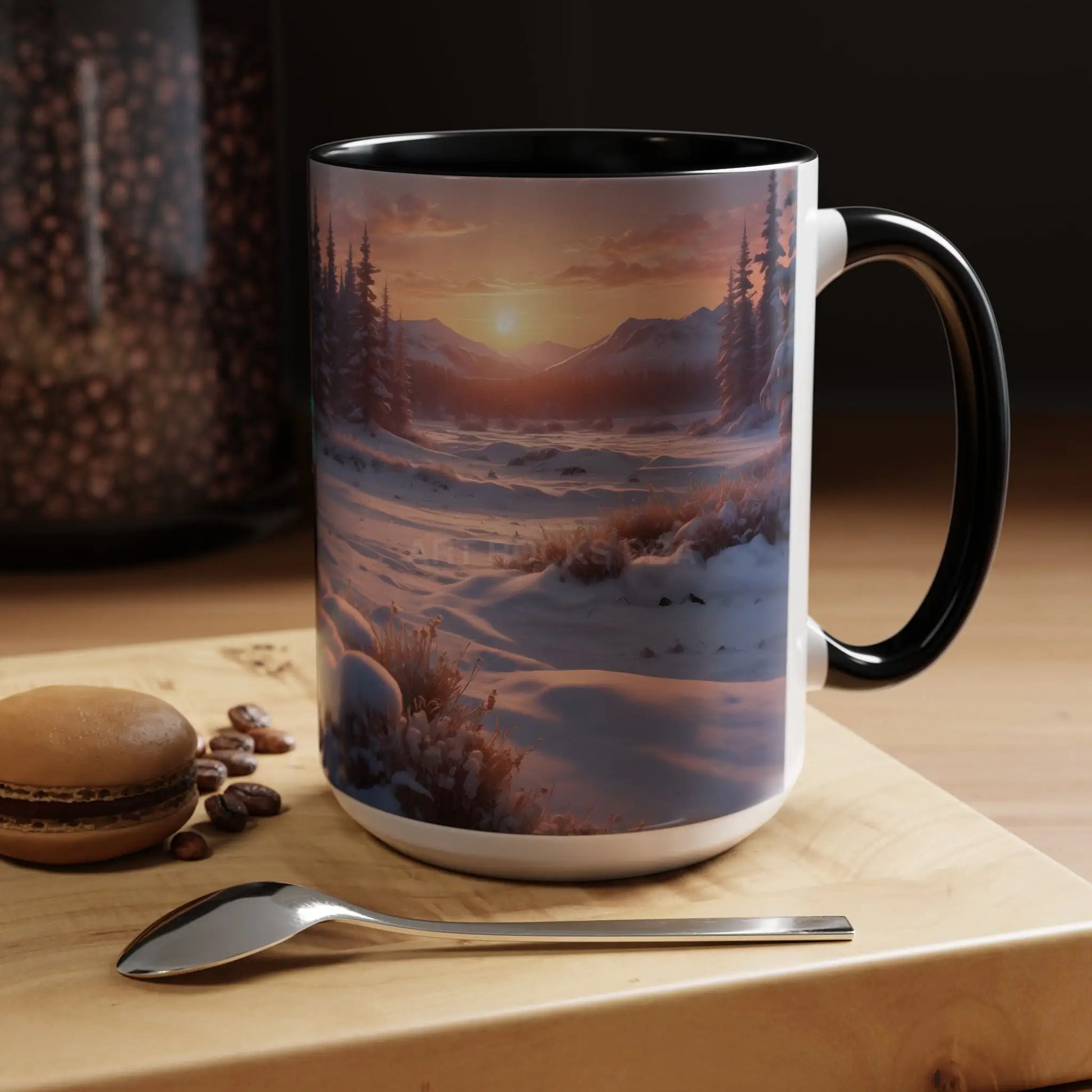 Scenic Winter Sunrise Coffee Mug - Mug