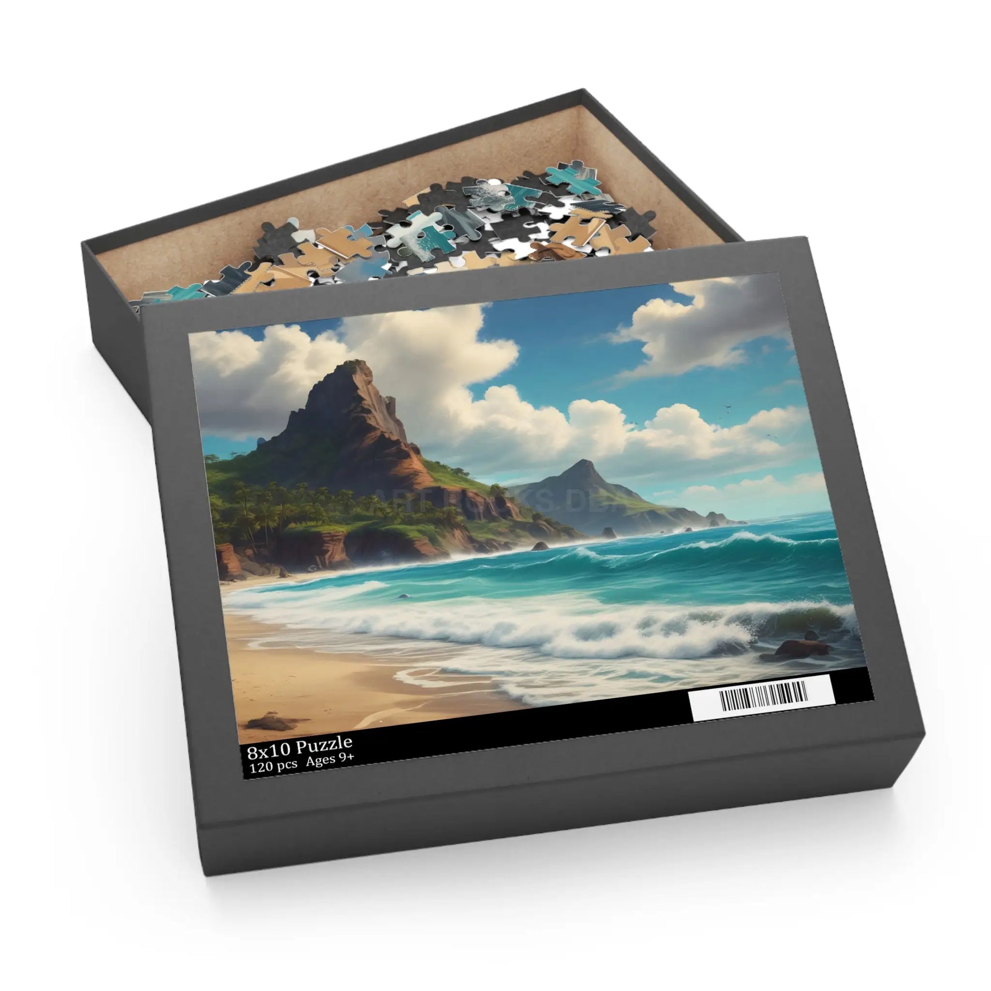 Seaside Cliff Beach Jigsaw Puzzle — (120/252/500 pieces) - 10’’ × 8’’ (120 pcs) - Puzzle