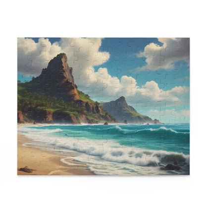 Seaside Cliff Beach Jigsaw Puzzle — (120/252/500 pieces) - Puzzle