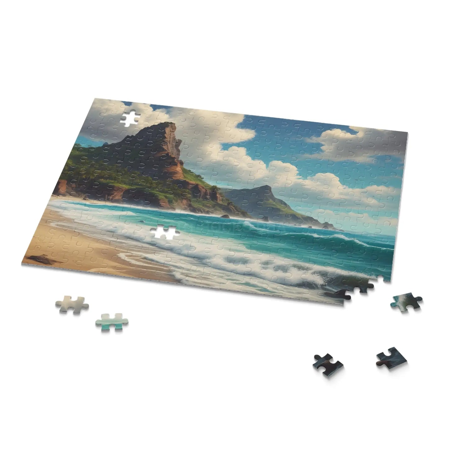 Seaside Cliff Beach Jigsaw Puzzle — (120/252/500 pieces) - Puzzle