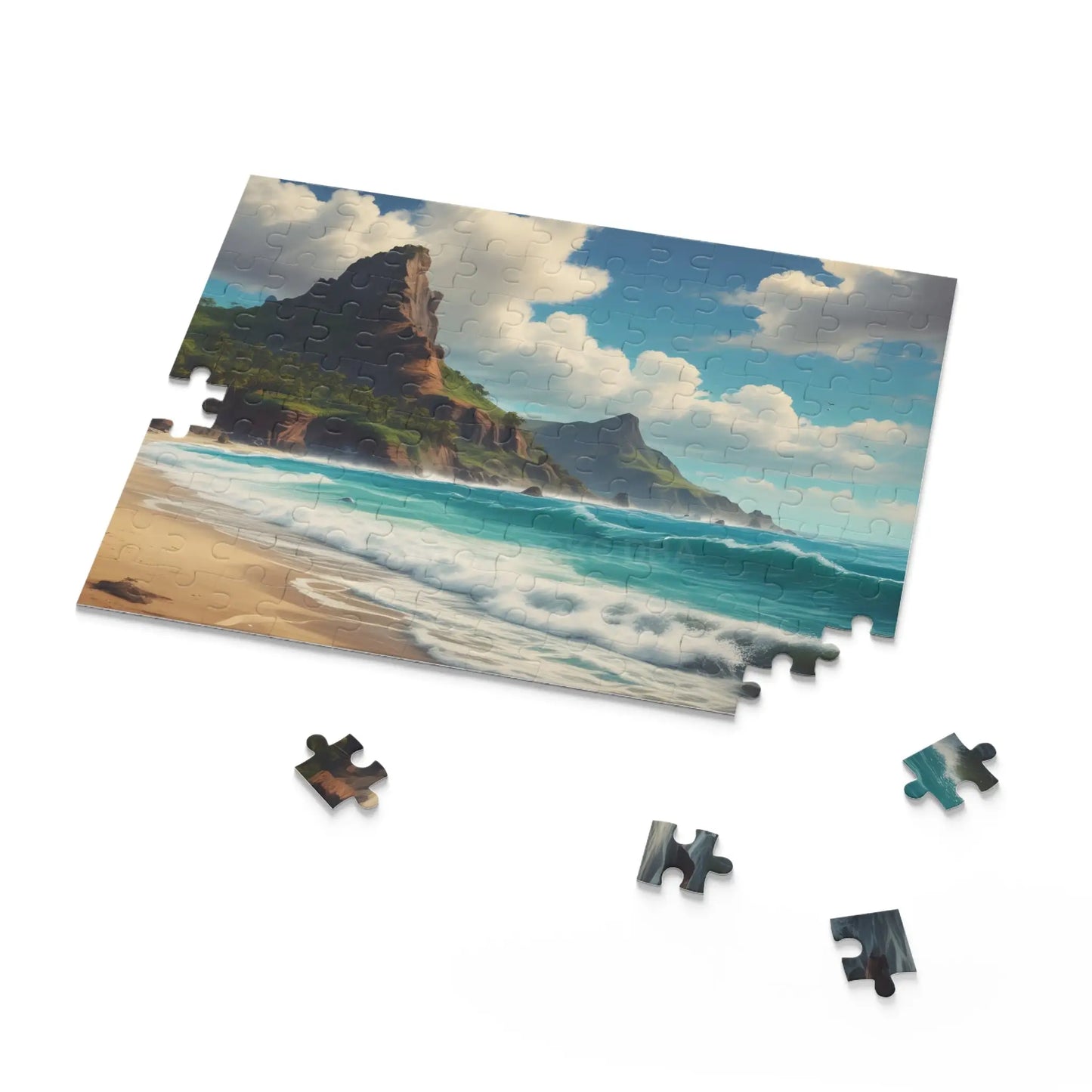 Seaside Cliff Beach Jigsaw Puzzle — (120/252/500 pieces) - Puzzle