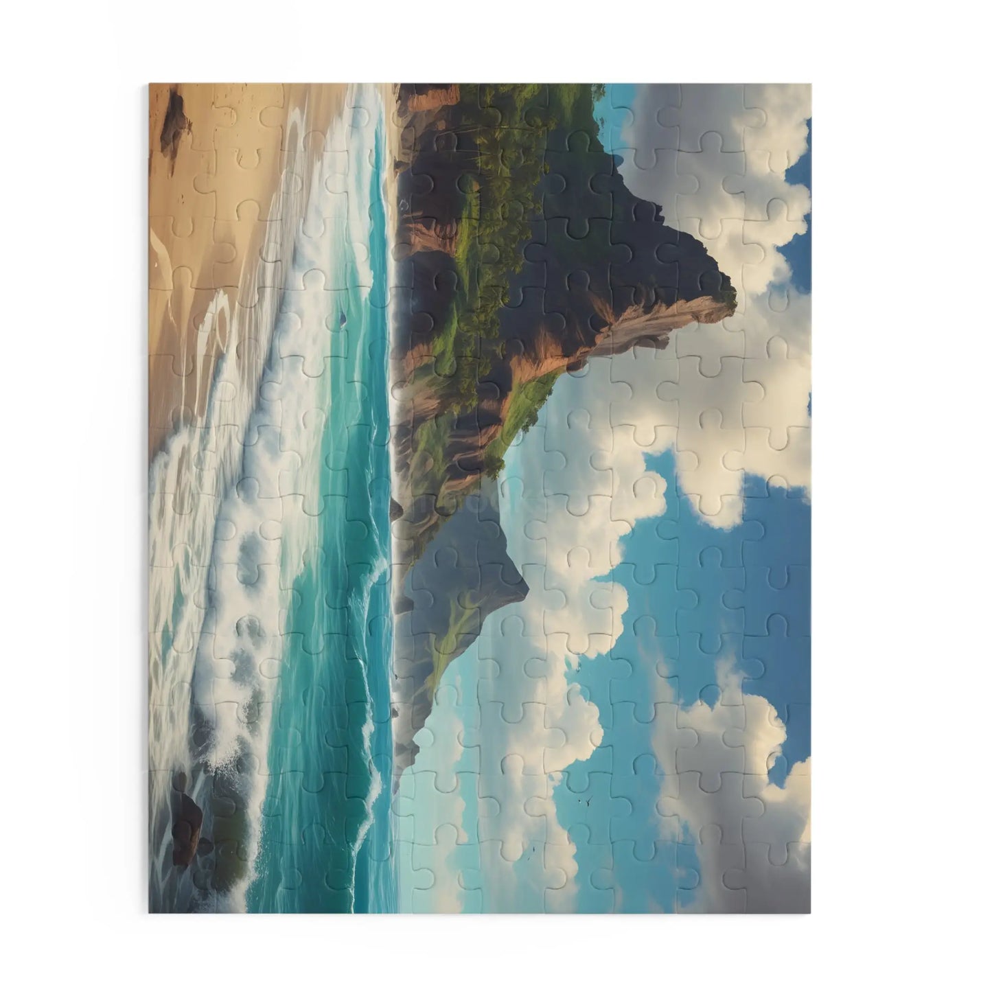 Seaside Cliff Beach Jigsaw Puzzle — (120/252/500 pieces) - Puzzle