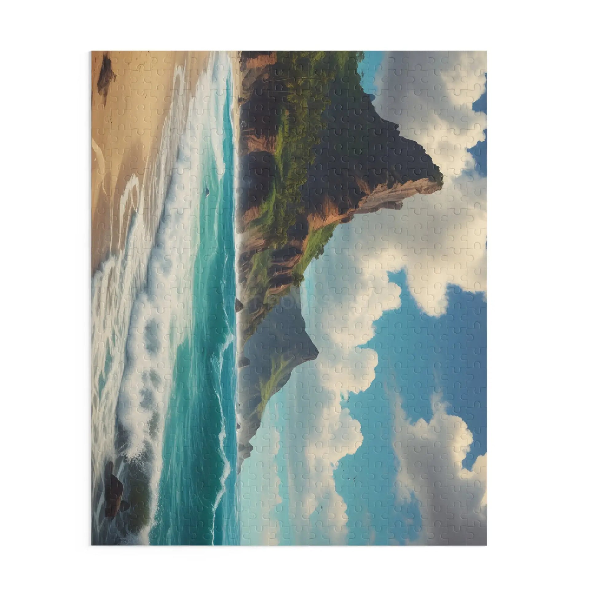 Seaside Cliff Beach Jigsaw Puzzle — (120/252/500 pieces) - Puzzle
