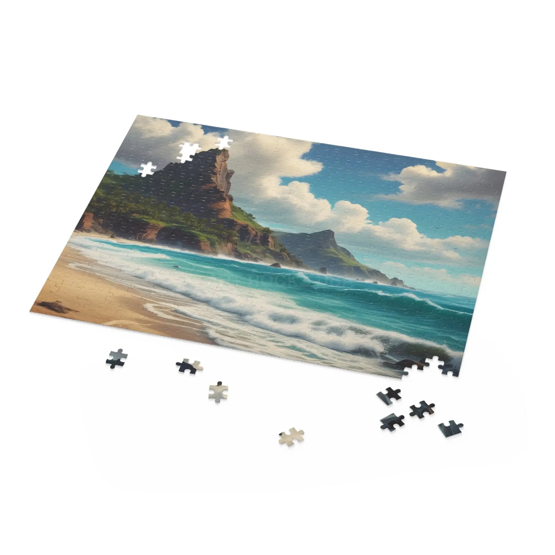 Seaside Cliff Beach Jigsaw Puzzle — (120/252/500 pieces) - Puzzle