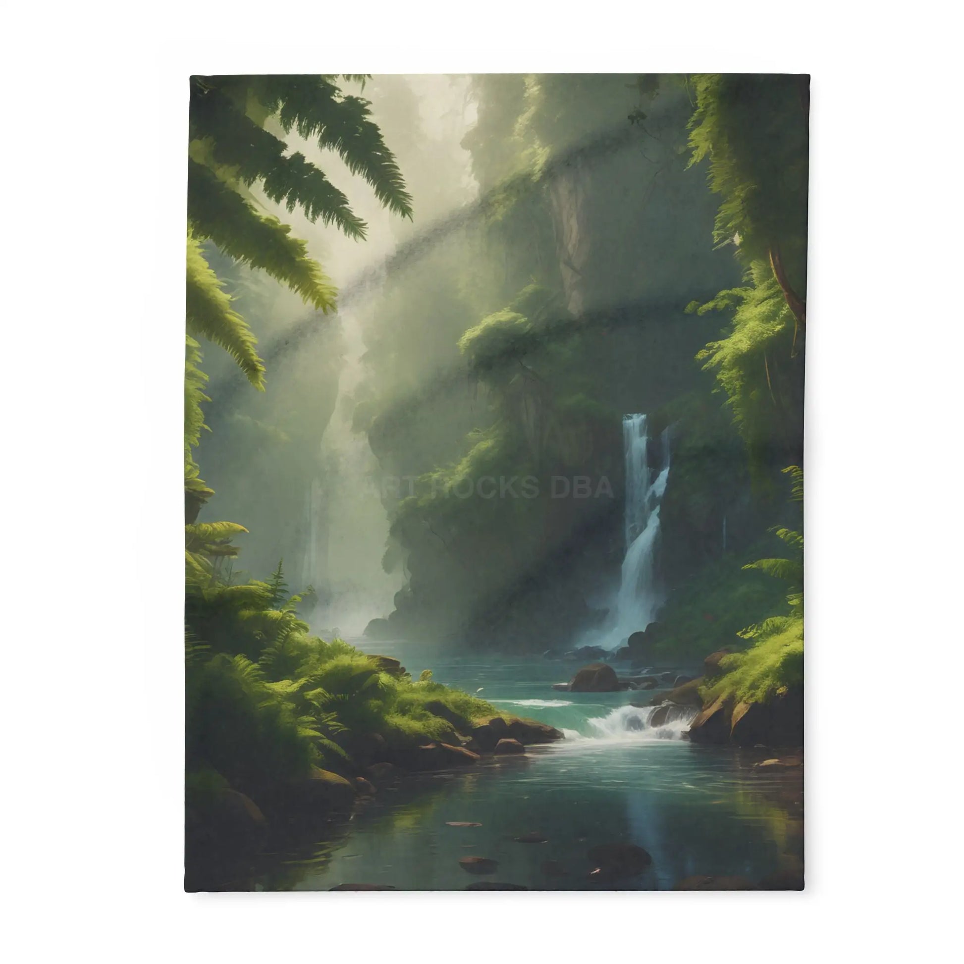 Serene Fern Forest Fleece Blanket - Cozy Home Decor Nature Lover Gift Outdoor Vibes Relaxation Companion Snug Throw