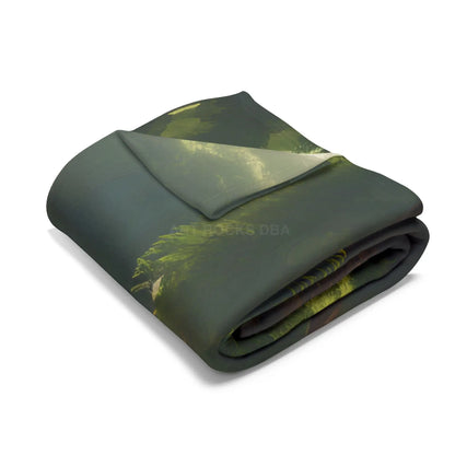 Serene Fern Forest Fleece Blanket - Cozy Home Decor Nature Lover Gift Outdoor Vibes Relaxation Companion Snug Throw