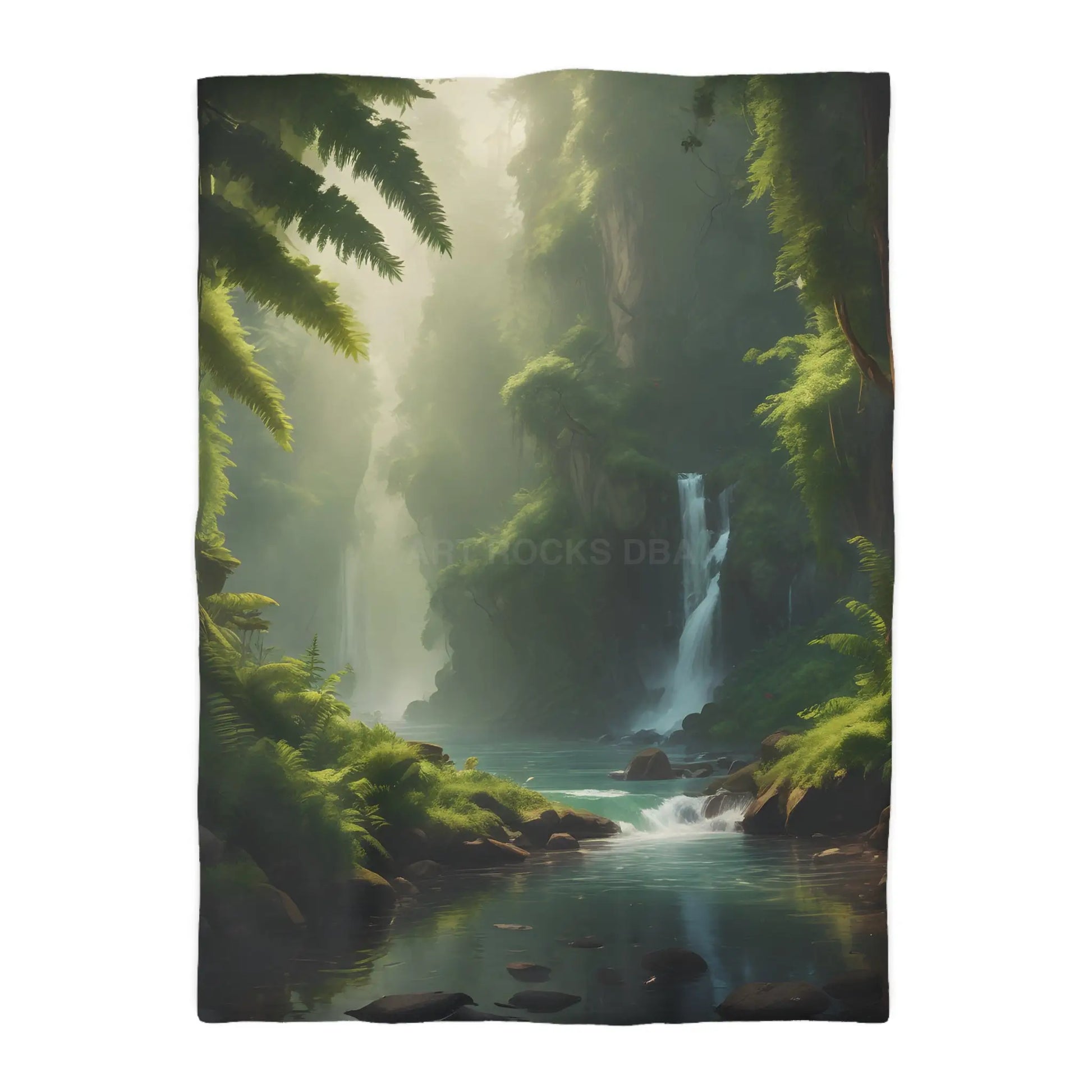 Serene Fern Nature Microfiber Duvet Cover | Boho Bedroom Decor Eco-Friendly Bedding Relaxing Home Textile Gift