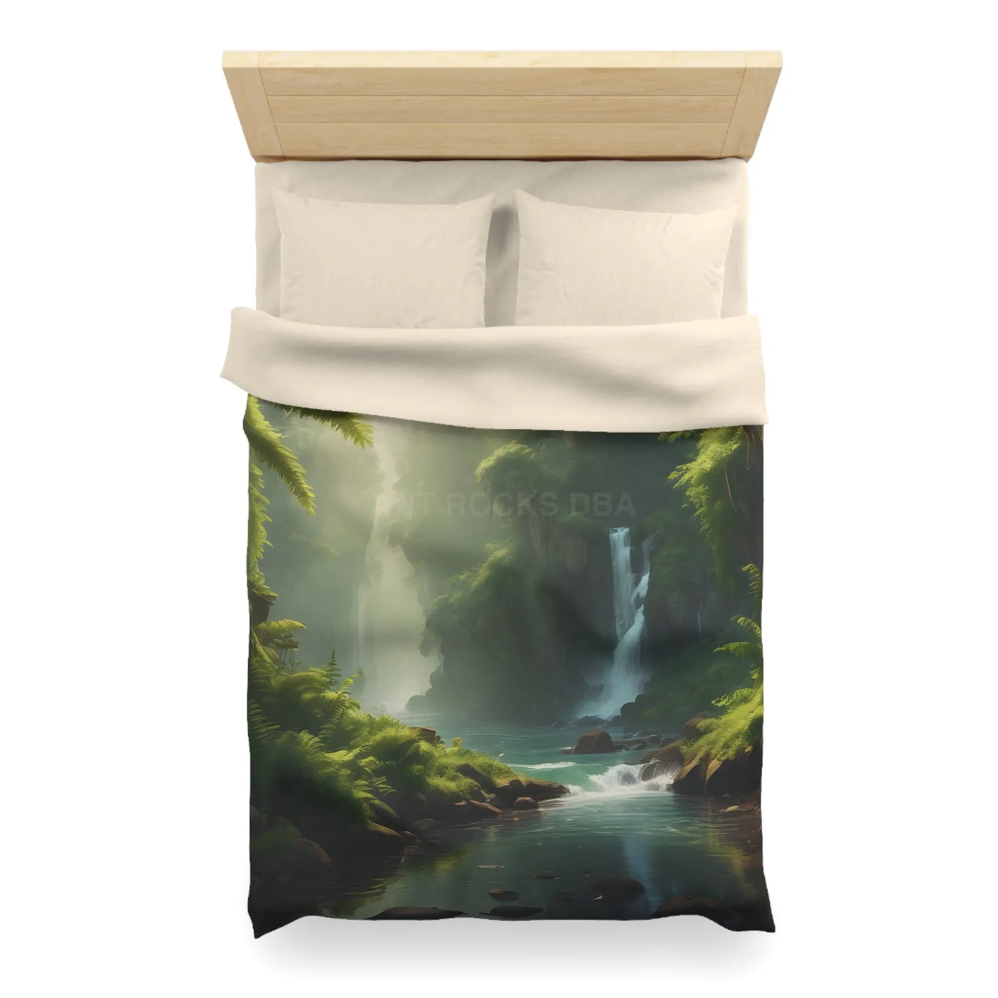 Serene Fern Nature Microfiber Duvet Cover | Boho Bedroom Decor Eco-Friendly Bedding Relaxing Home Textile Gift