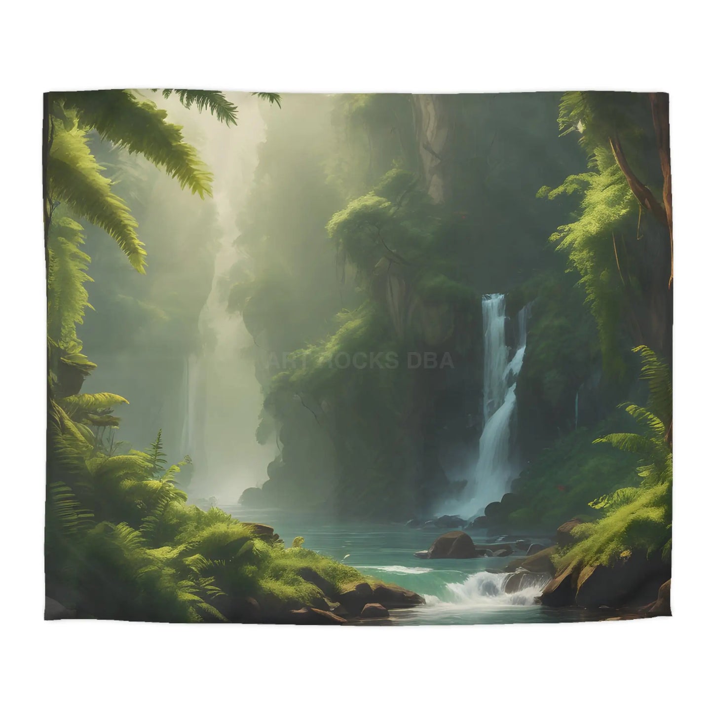 Serene Fern Nature Microfiber Duvet Cover | Boho Bedroom Decor Eco-Friendly Bedding Relaxing Home Textile Gift