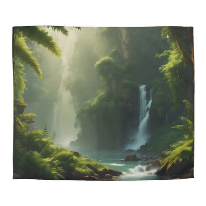 Serene Fern Nature Microfiber Duvet Cover | Boho Bedroom Decor Eco-Friendly Bedding Relaxing Home Textile Gift