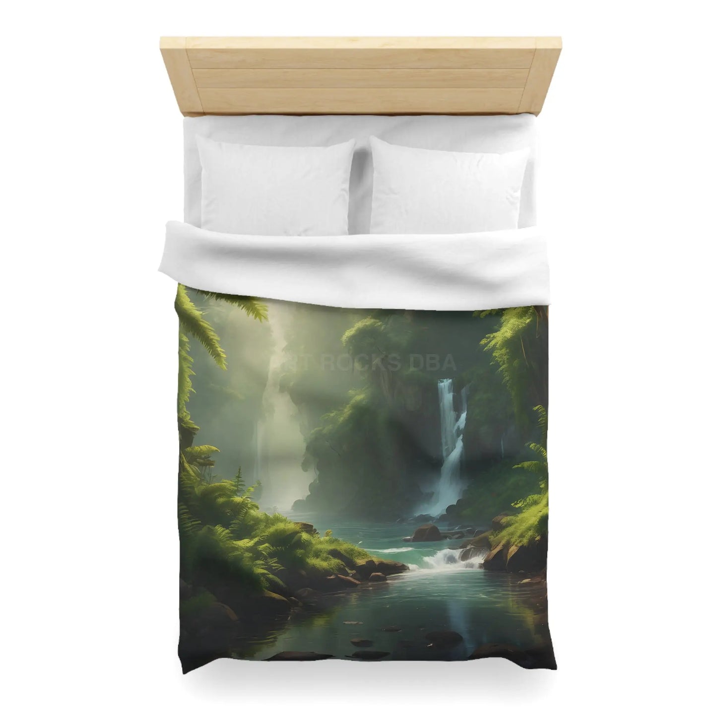 Serene Fern Nature Microfiber Duvet Cover | Boho Bedroom Decor Eco-Friendly Bedding Relaxing Home Textile Gift