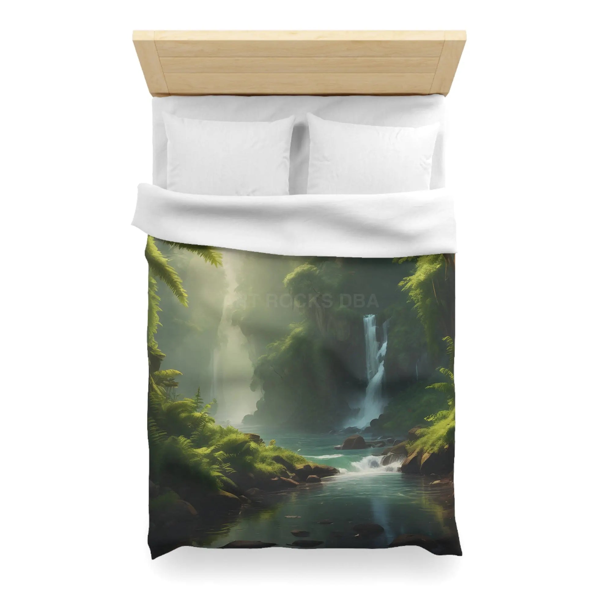 Serene Fern Nature Microfiber Duvet Cover | Boho Bedroom Decor Eco-Friendly Bedding Relaxing Home Textile Gift