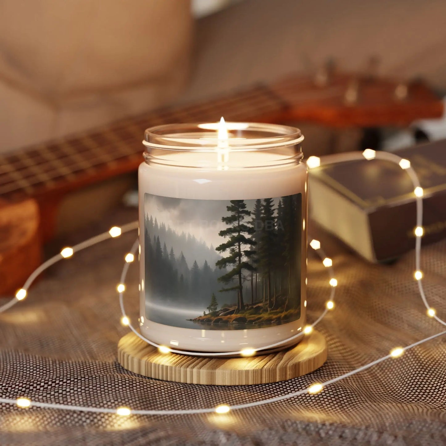 Serene Forest Scented Soy Candle Nature Decor Aromatherapy Candle Eco-Friendly Gift Home Fragrance - Home Decor