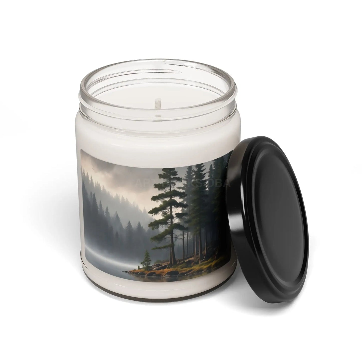 Serene Forest Scented Soy Candle Nature Decor Aromatherapy Candle Eco-Friendly Gift Home Fragrance - Home Decor