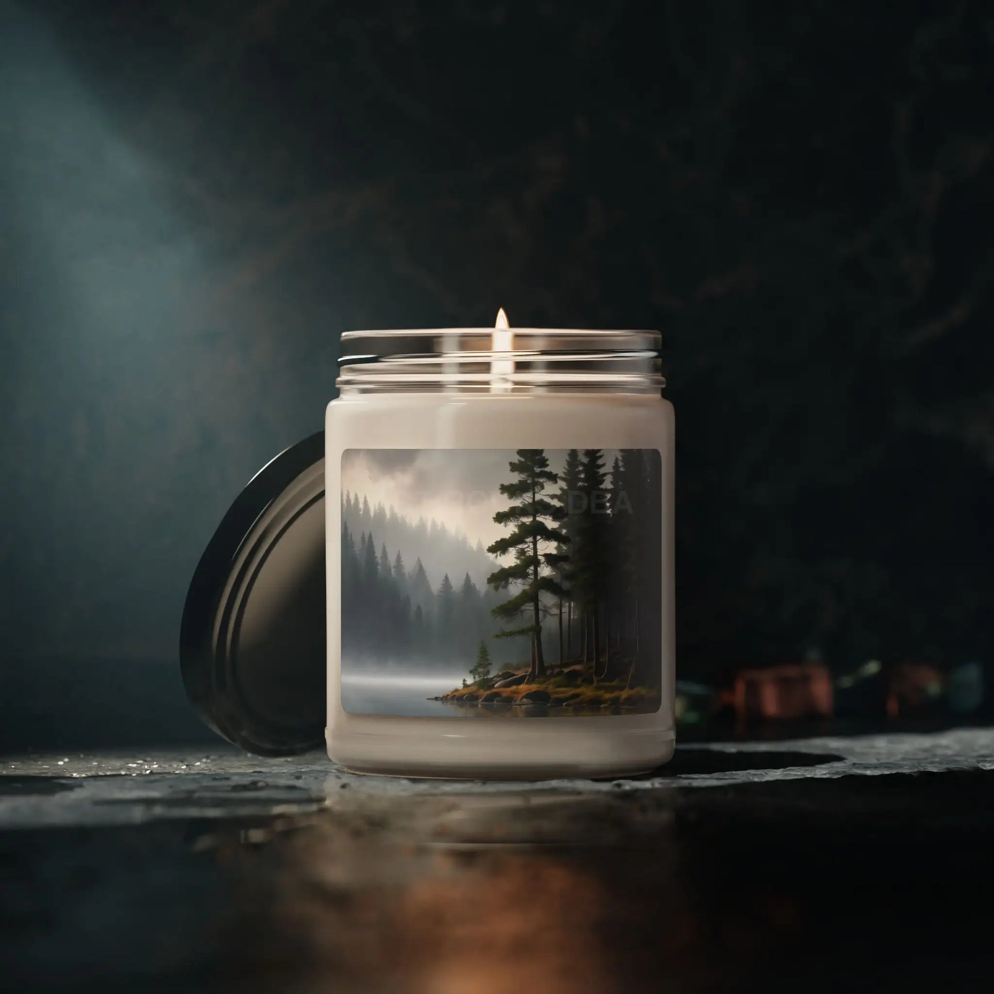 Serene Forest Scented Soy Candle Nature Decor Aromatherapy Candle Eco-Friendly Gift Home Fragrance - Home Decor