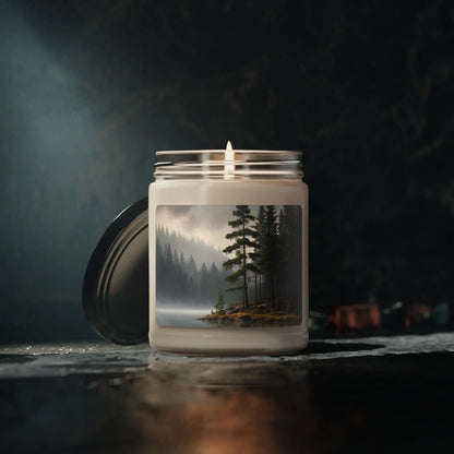 Serene Forest Scented Soy Candle Nature Decor Aromatherapy Candle Eco-Friendly Gift Home Fragrance - Home Decor
