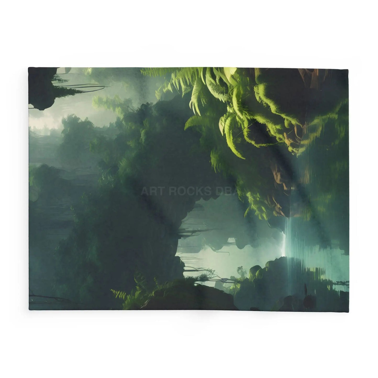 Serene Jungle Fleece Blanket Cozy Throw for Home Decor Nature-Inspired Gift for Him/Her Perfect for Camping