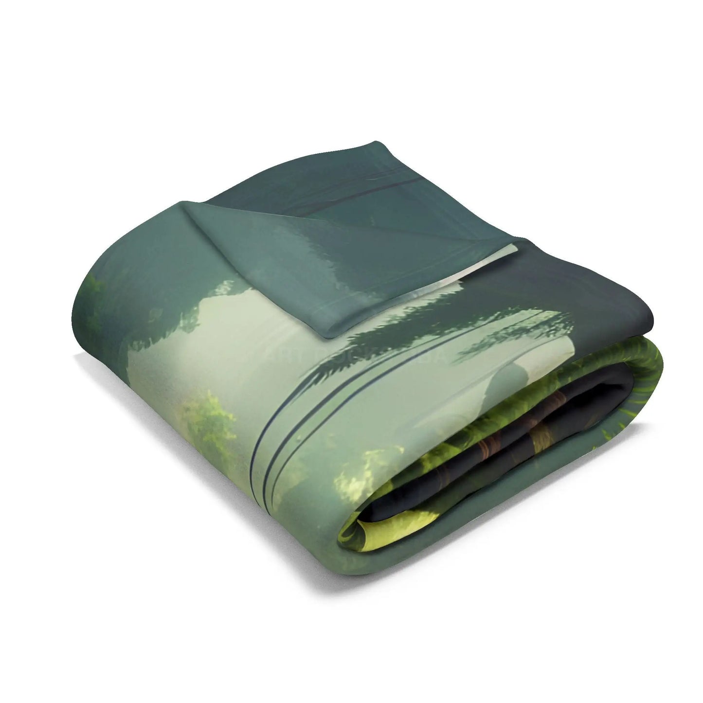 Serene Jungle Fleece Blanket Cozy Throw for Home Decor Nature-Inspired Gift for Him/Her Perfect for Camping