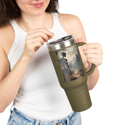 Skeleton Insulated Travel Mug Insulated Cup for Coffee Hot Drinks Halloween Gift Travel Enthusiast Unique Travel Cup