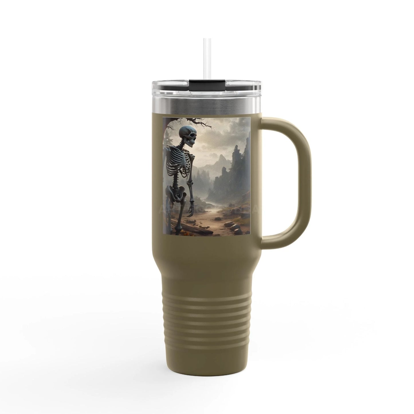 Skeleton Insulated Travel Mug Insulated Cup for Coffee Hot Drinks Halloween Gift Travel Enthusiast Unique Travel Cup