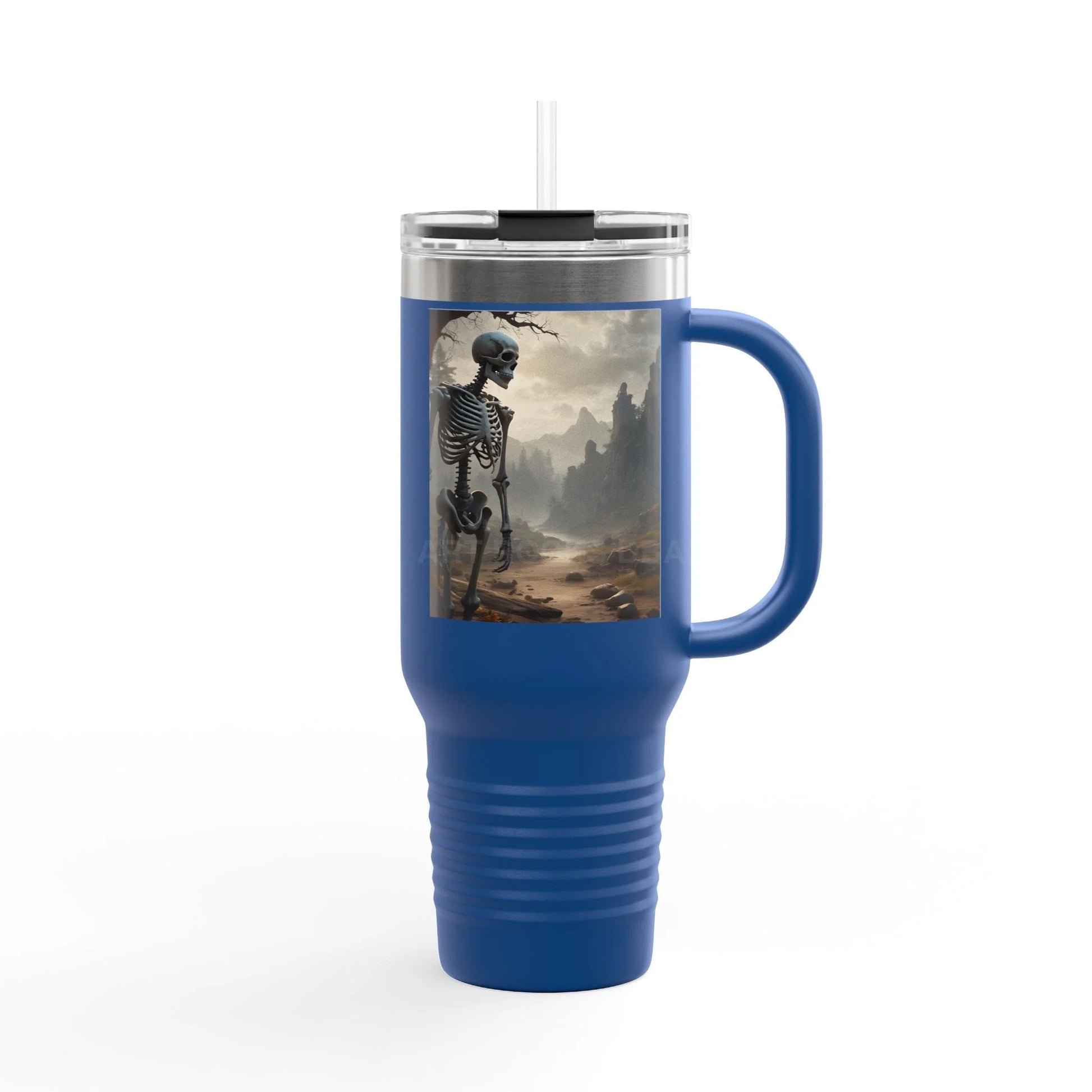 Skeleton Insulated Travel Mug Insulated Cup for Coffee Hot Drinks Halloween Gift Travel Enthusiast Unique Travel Cup