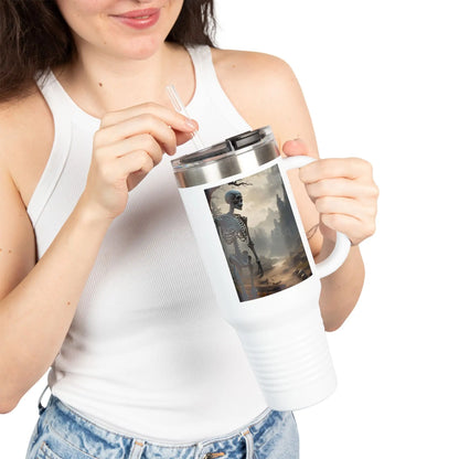 Skeleton Insulated Travel Mug Insulated Cup for Coffee Hot Drinks Halloween Gift Travel Enthusiast Unique Travel Cup